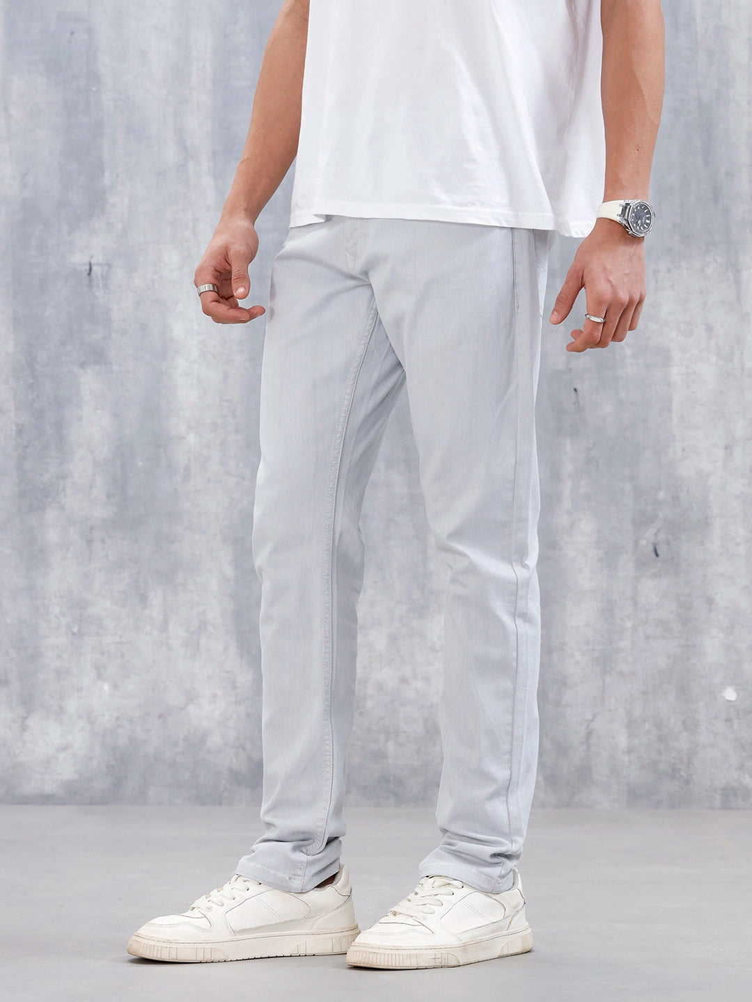 Men's Casual Slim Fit Jeans | Grey