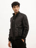 Regular Fit Pannel Puffer Jacket | Black