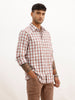 Classic Slim Fit Checkered Shirt | Rust