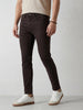 Solid Skinny Crop Denim Jeans | Brown