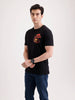Classic Placement Printed T-Shirt   |  Black