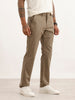 Solid Straight Fit Trouser | Olive