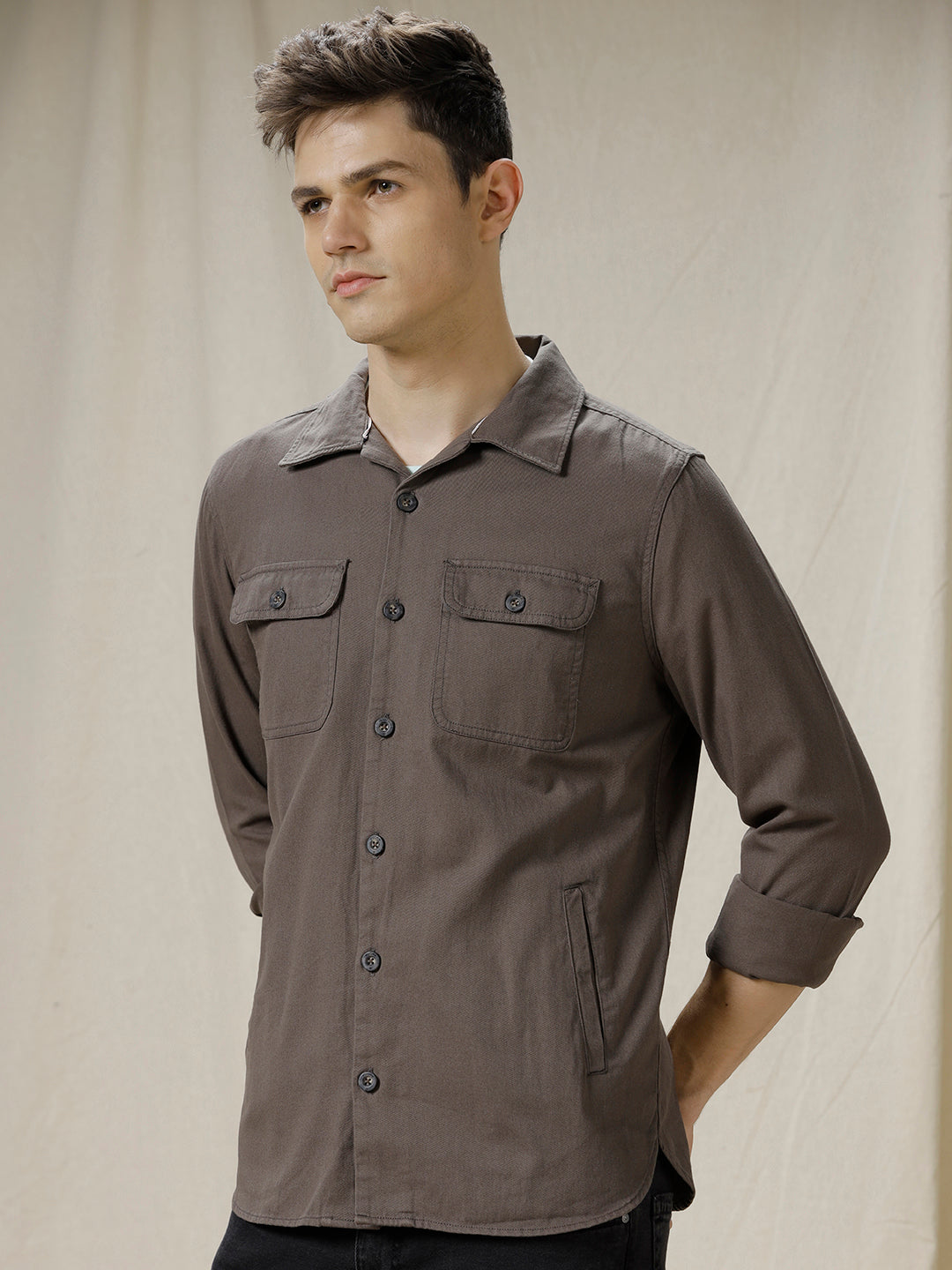 Solid Cotton Technical Shirt