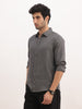 Solid Slim Fit 100% Tencel Shirt | Dark Grey