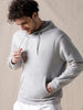 Minimalist Solid Grey Hoodie