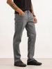 Solid Contrast Stitch Denim Jeans | Light Grey