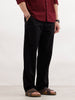 Loose Fit Casual Wear Trousers | Black