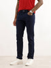 Solid Slim Fit Denim Jeans | Dark Blue