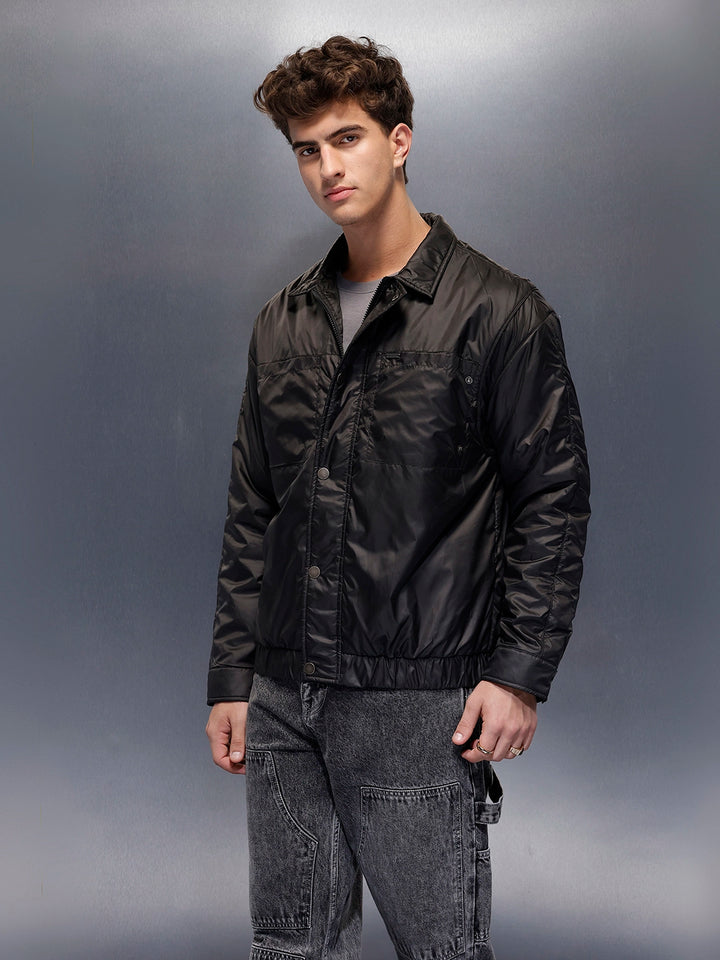 Men's Casual Oversized Jacket  | Black