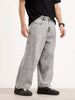 Baggy Fit Denim Jeans| Grey