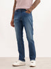 Faded Slim Fit Denim Jeans | Dark Blue | WUJN2609F
