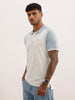 Classic Contrast Sleeves Polo T-Shirt | White | WWTS312F