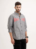 Oversized Plus Fit Printed Shirt | Black