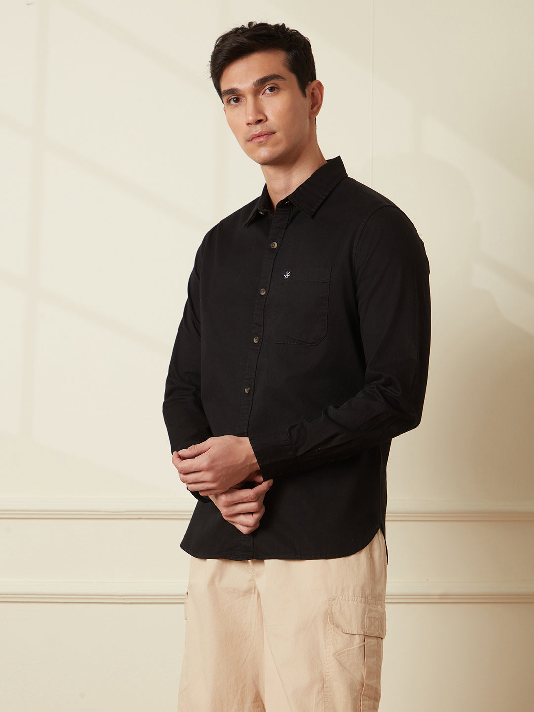 Apex Black Solid Shirt