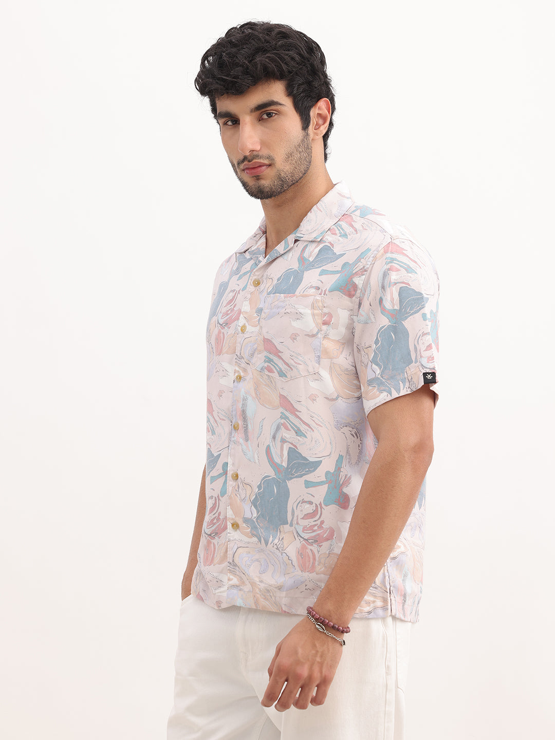 Classic Resort Collar AOP Shirt | Yellow