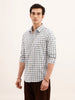 Claasic Slim Fit Checekered Shirt | Blue