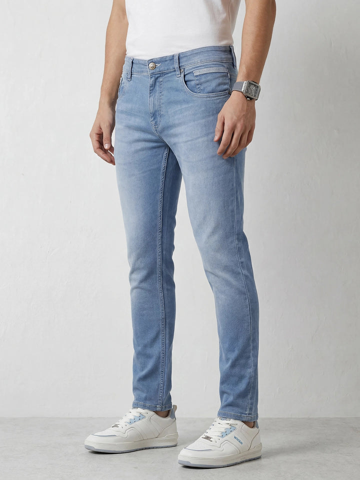 Classic Slim Fit Denim Jeans | Light Blue