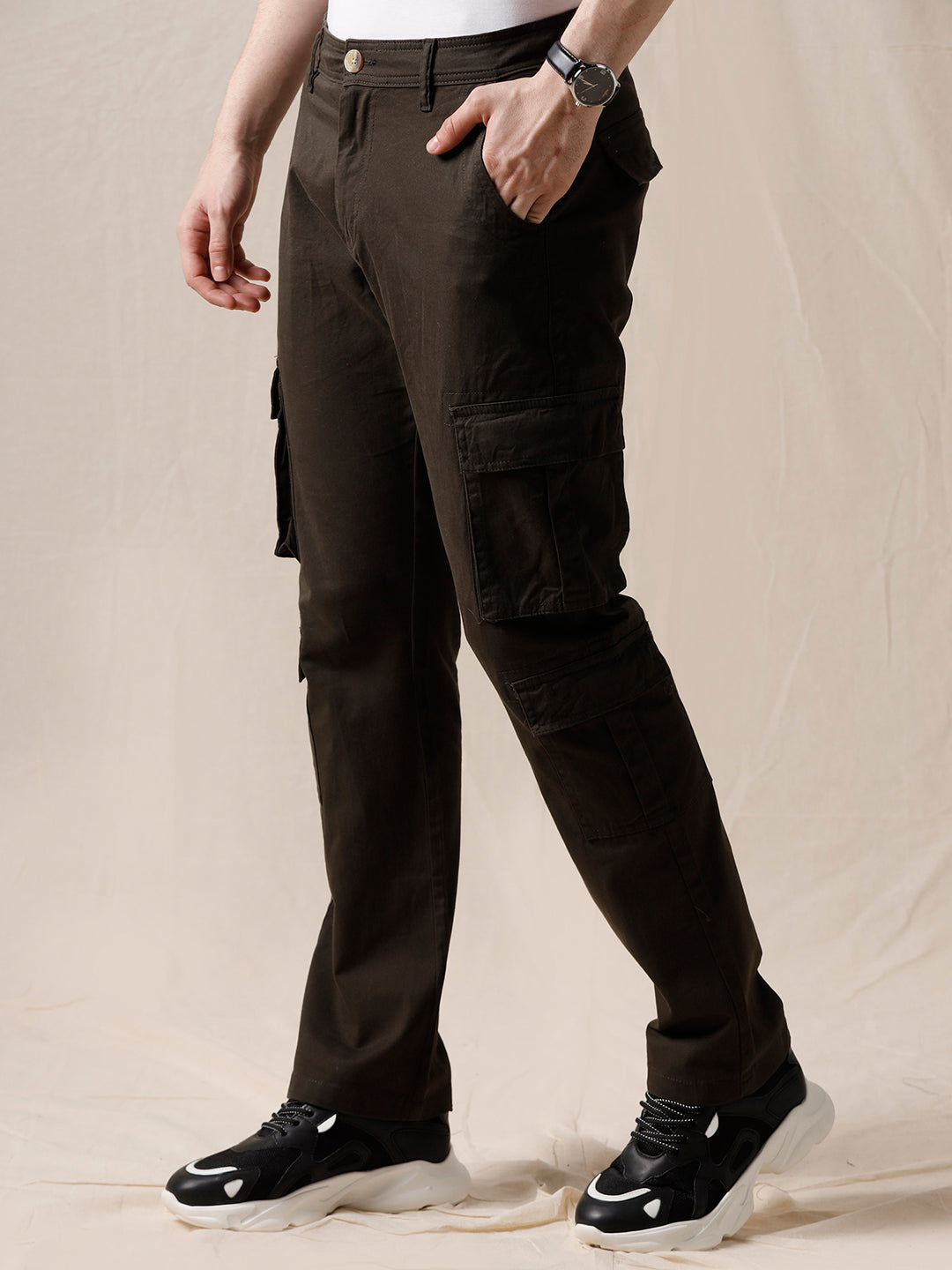 Classic Olive Cargo Trousers