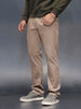 Men's casual straight fit trousers | Beige
