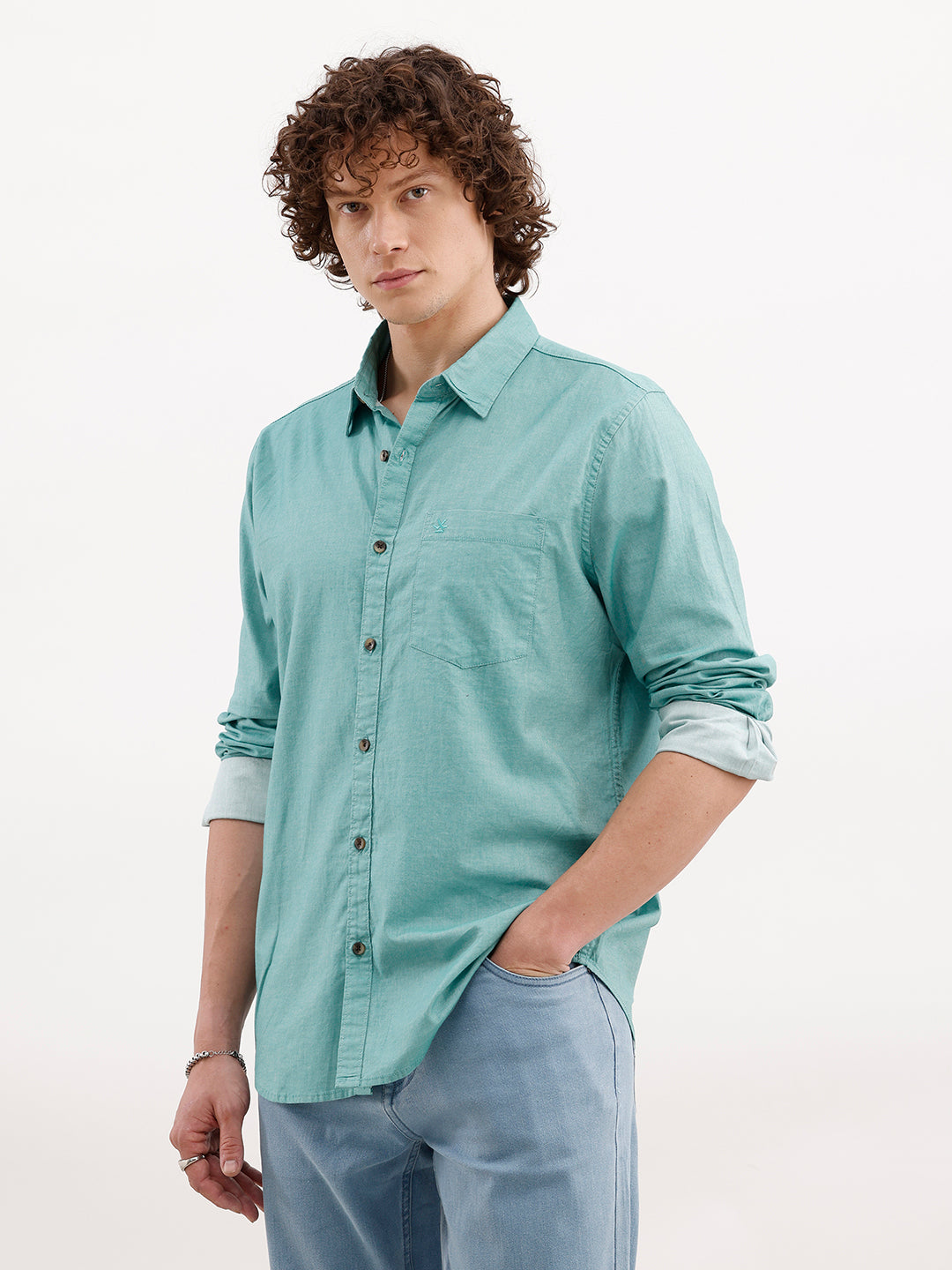 Classic Regular Fit Shirt | Green