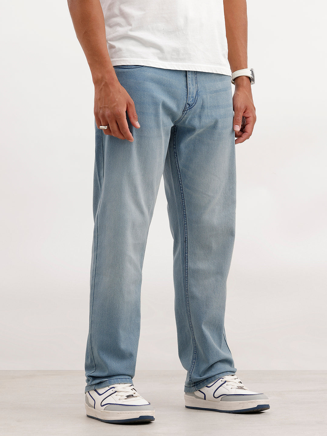 Anti Fit Light Faded Denim Jeans | Light Blue