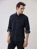 Washed Solid Indigo Shirt