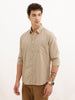 Solid Regular Fit Full Sleeve Shirt | Khaki