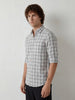 Classic Regular Fit Checkered Shirt | White