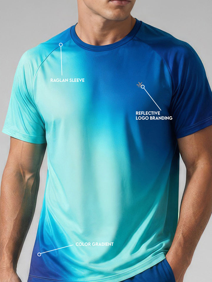 AquaFlow Gradient Active Tee | Active |  Blue