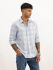 Regular Fit Checkered Full Sleeve Shirt | Light Blue | WWSH9091F