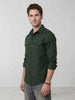 Contemporary Double Pocket Slim fit shirt | Dark Green