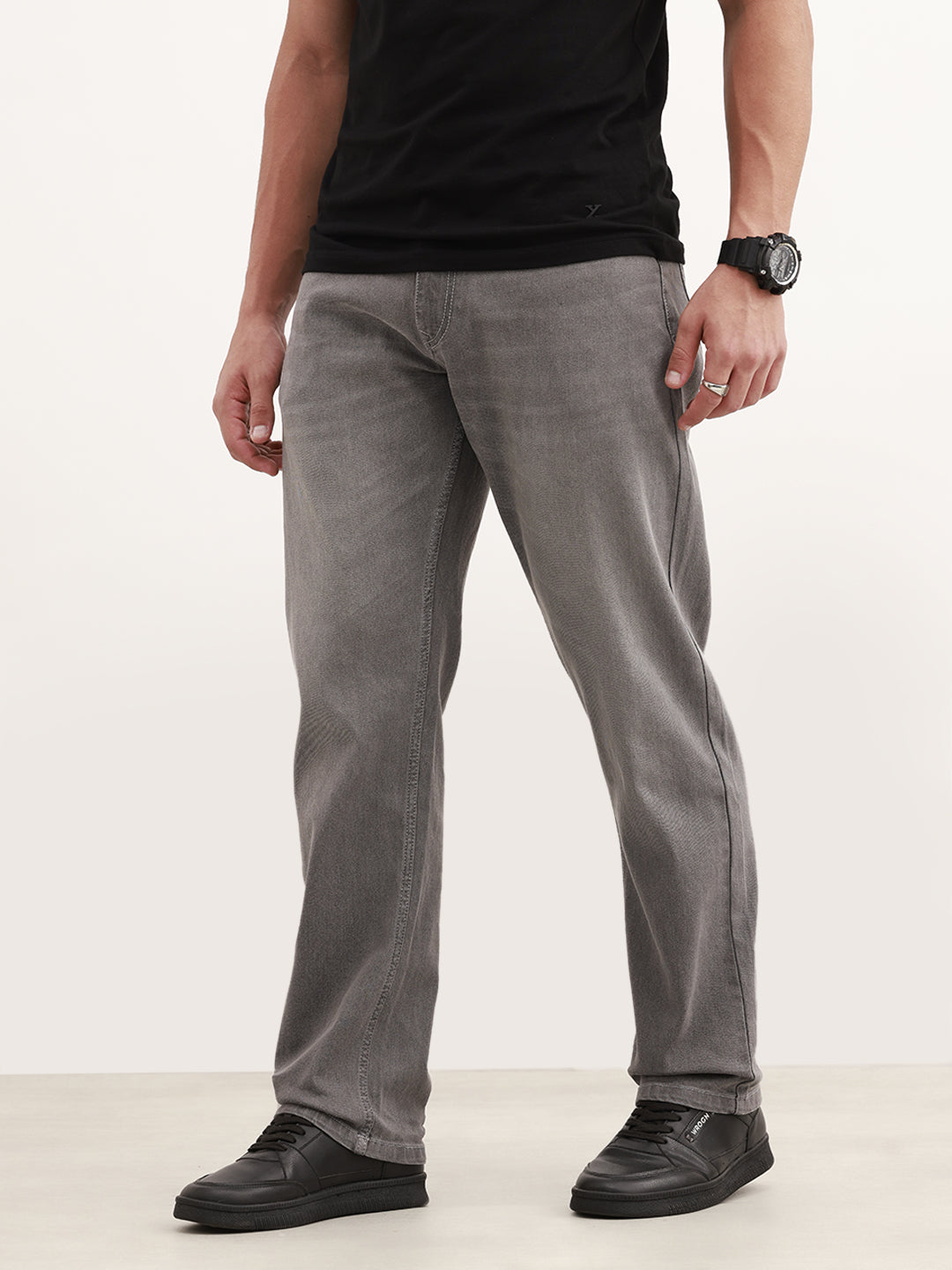Anti Fit Faded Denim Jeans | Grey