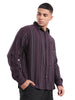 Elite Purple Full Sleeve Striped Shirt