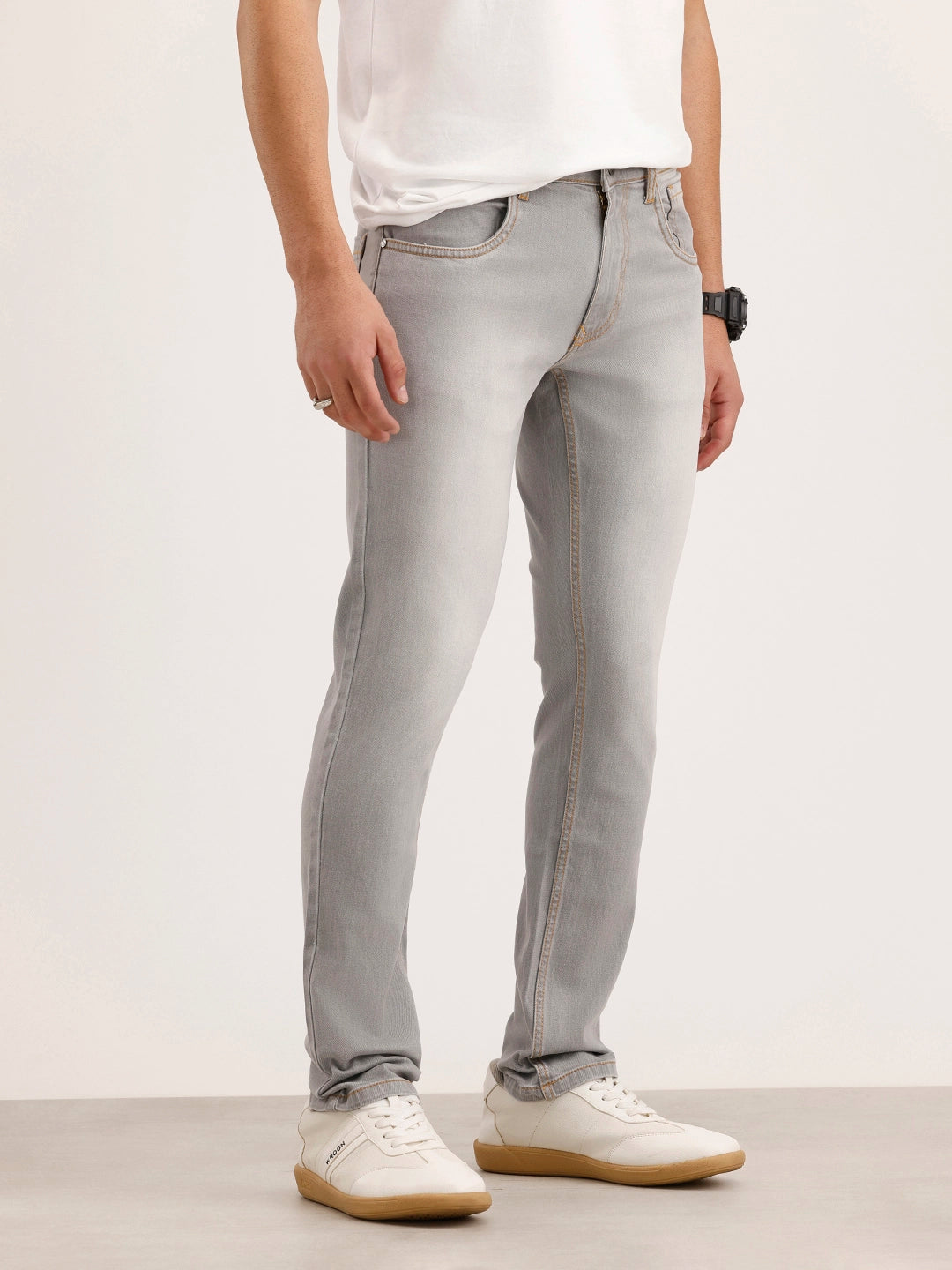 Slim Fit Denim Jeans | Grey