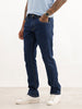 Solid Straight Fit Denim Jeans | Blue
