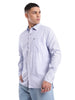 Premium Blue Full Sleeve Striped Shirt