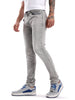 Light Grey High Low Effect Jeans