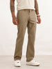 Classic Solid Straight Fit Trouser | Olive