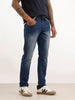 Washed Slim Fit Denim Jeans | Blue | WJN100SL7608W