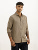 Solid Slim Fit Full Sleeve Shirt | Olive