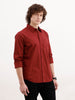 Solid Slim Fit Shirt | Maroon