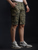 Mid-Rise Printed Camo Shorts