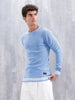 Slim Fit Crew Neck Pullover | Blue