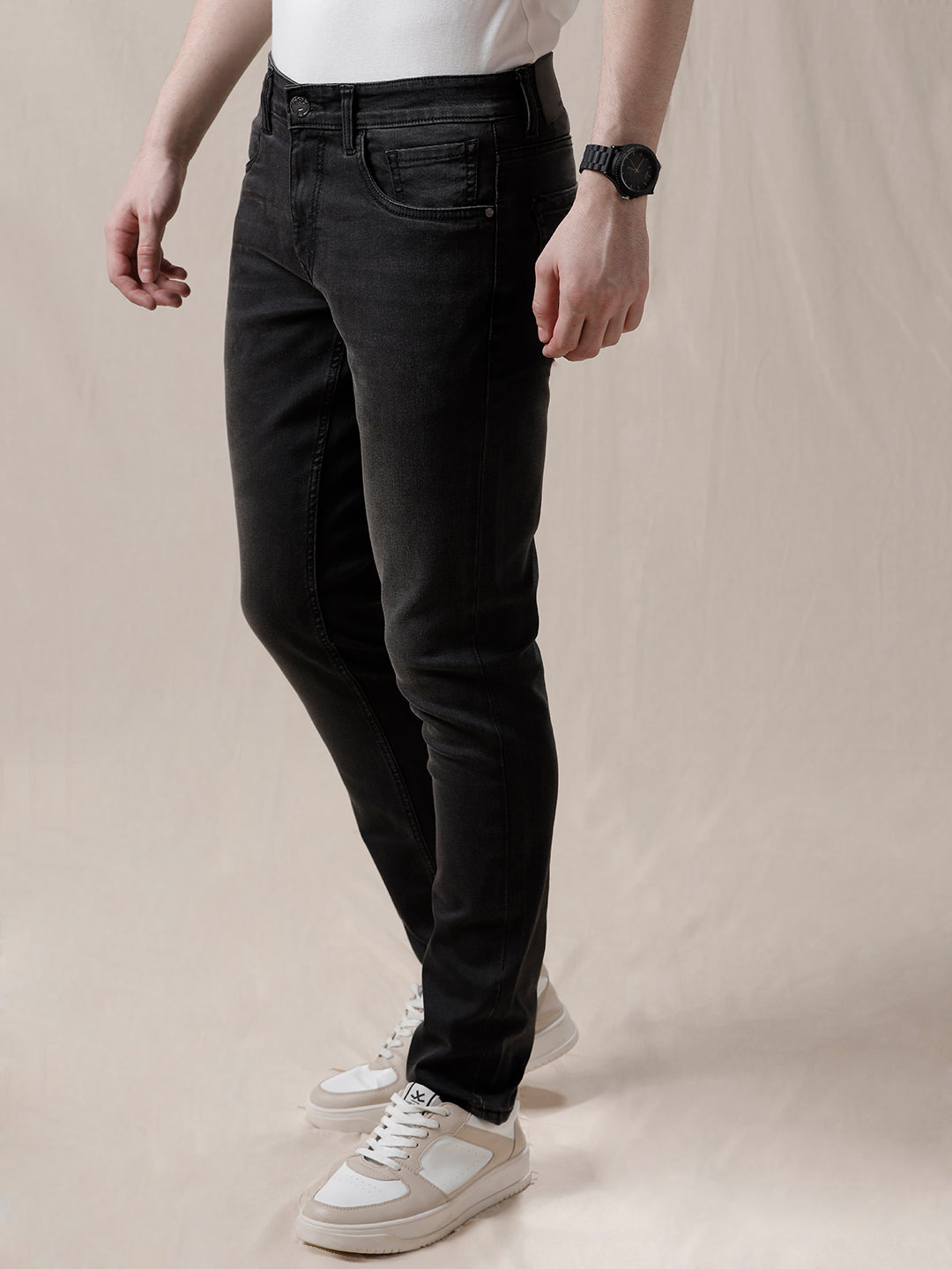 Solid Clean Look Denim Jeans – Wrogn