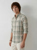 Classic Regular Fit Checkered Shirt | Beige