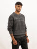 Oversized Fit Knited Sweater | Dark Grey