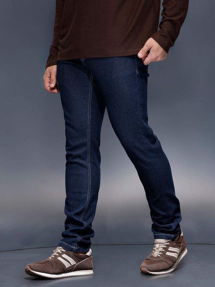 Men's Casual Slim Fit Jeans   |  Dark Blue