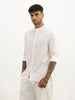 Slim Fit Striped Full Sleeve Shirt | Pink
