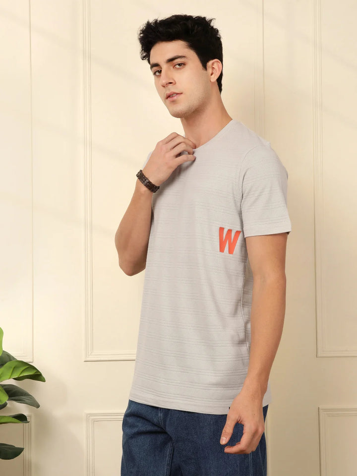 Drop Logo Grey T-Shirt