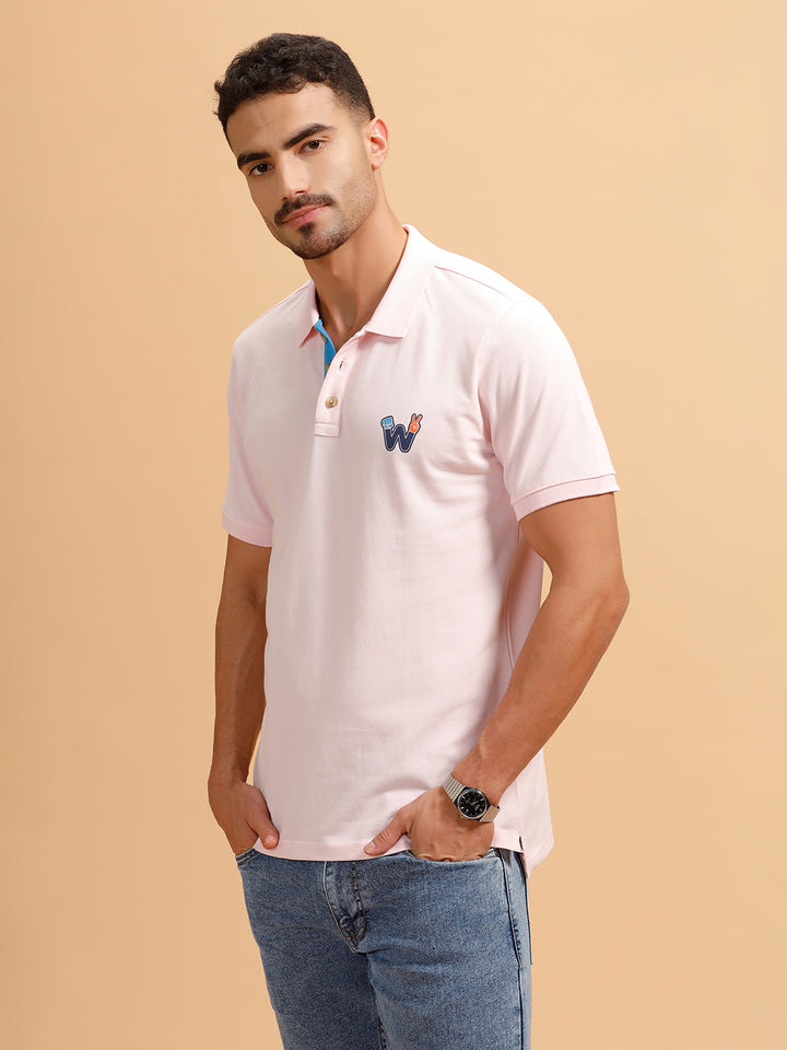 Quirky Printed T-Shirt | Light Pink